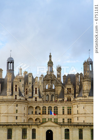 Chambord castle close up, France Chambord castle close up, France 6751181