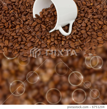 cup of coffee beans cup of coffee beans 6751204