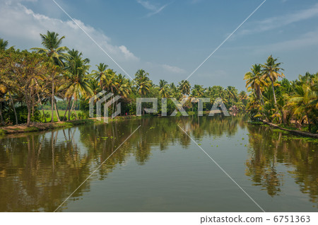 Backwaters of Kerala, India 6751363