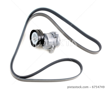 Set, the serpentine belt and tensioner pulley Set, the serpentine belt and tensioner pulley 6754749