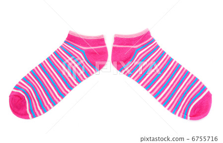 striped socks isolated on white striped socks isolated on white 6755716