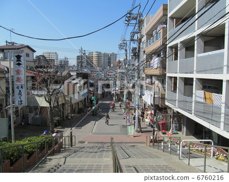 谷中銀座和黃昏逐漸 6760216