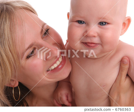Happy mum with baby Happy mum with baby 6760363