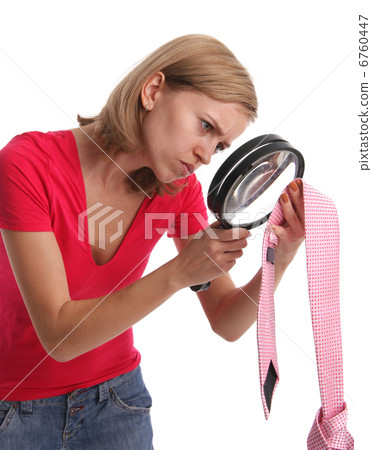 Jealous wife in search proofs attentively considers a tie of the 6760447