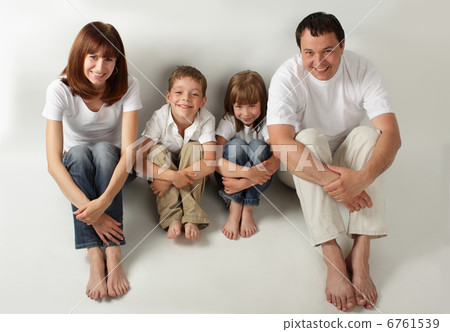 Beautiful family with two children. Series Beautiful family with two children. Series 6761539