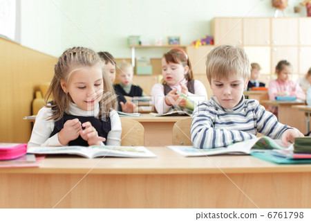 Schoolchild in a class 6761798