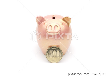 Pig piggy bank copper 500 yen 6762190
