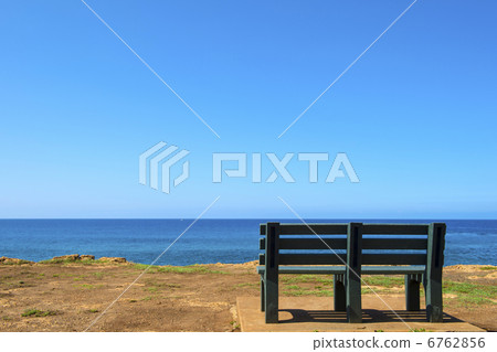 Unmanned beach chair on the coast -3 6762856