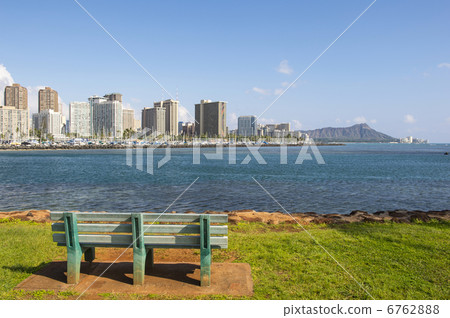 來自Ala Moana Park的Waikiki和Diamond Head -3 來自Ala Moana Park的Waikiki和Diamond Head -3 6762888
