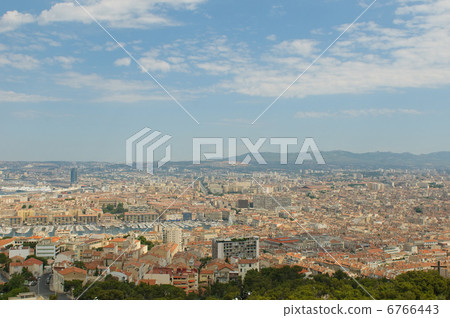 Panoramic view of Marseille and old port Panoramic view of Marseille and old port 6766443
