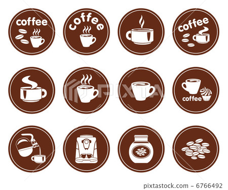 Set of coffee icons Set of coffee icons 6766492