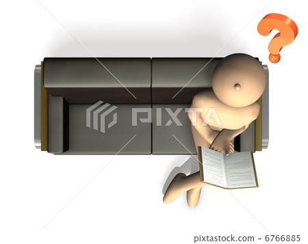 Abstract 3DCG illustration of curiosity 6766885