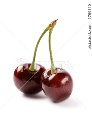 Cherry isolated on the white background 6769160