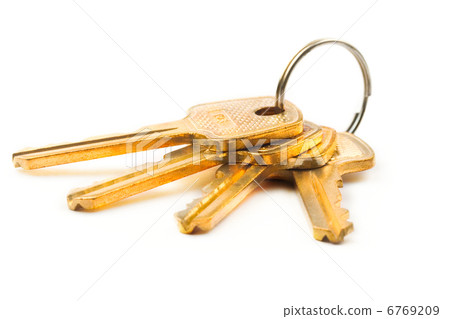 Keys isolated on white background Keys isolated on white background 6769209