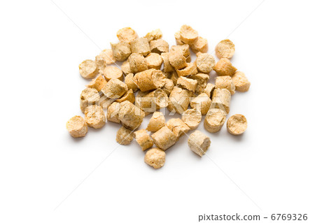 Wood Pellets isolated on white 6769326