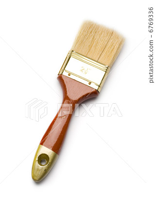 Paint brush isolated on the white background Paint brush isolated on the white background 6769336
