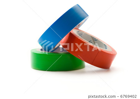 Adhesive tape isolated on white 6769402