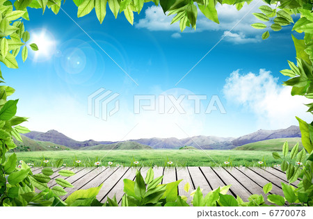 background, landscape, scape - Stock Illustration [6770078] - PIXTA