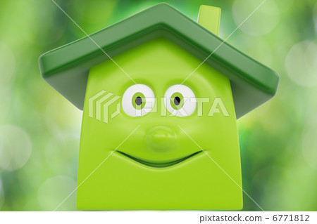 Eco cartoon house 6771812