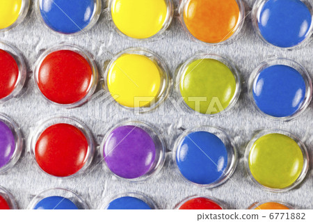 Blister with multi colored pills Blister with multi colored pills 6771882