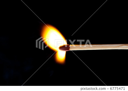 Horizontal match set on fire Horizontal match set on fire 6775471