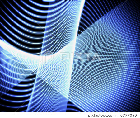 Volute of blue lines 6777059