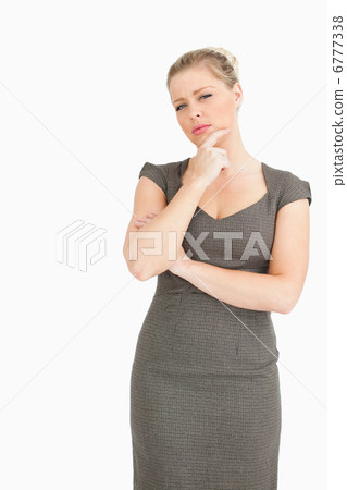 Woman thinking at something Woman thinking at something 6777338