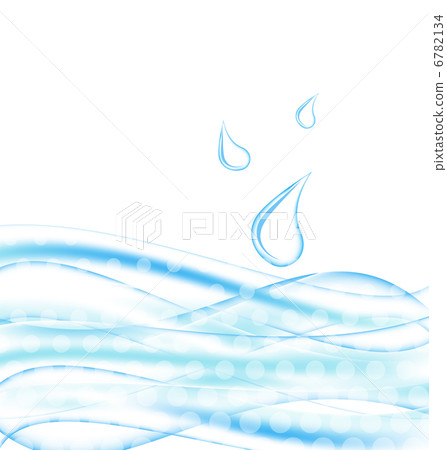 Abstract water background with drops 6782134