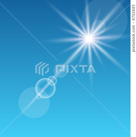 Lens flare with sunlight, abstract background Lens flare with sunlight, abstract background 6782685