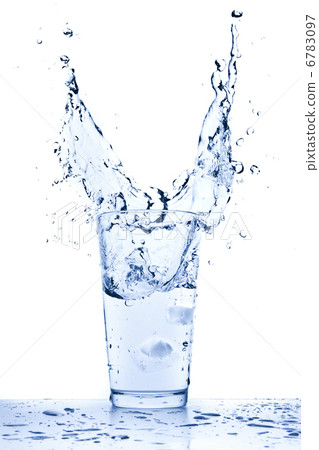 water splash in glass water splash in glass 6783097