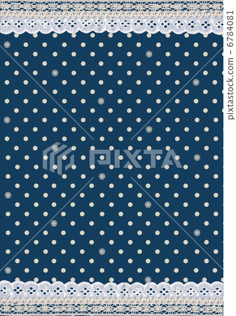 Cute background material with lace and polka dots Cute background material with lace and polka dots 6784081