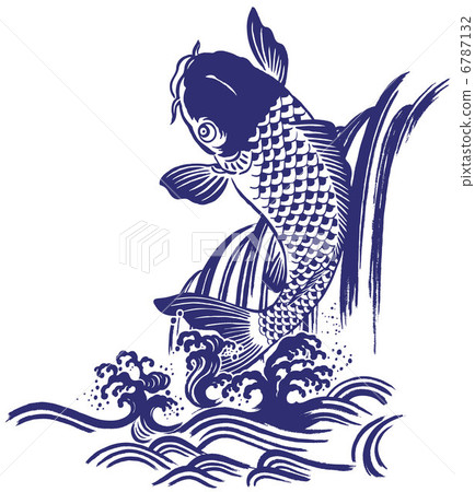 Japanese style painted carp Japanese style painted carp 6787132