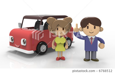 Red car · 2 people 6788512