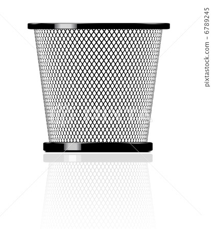 Realistic glossy trash icon illustration Realistic glossy trash icon illustration 6789245