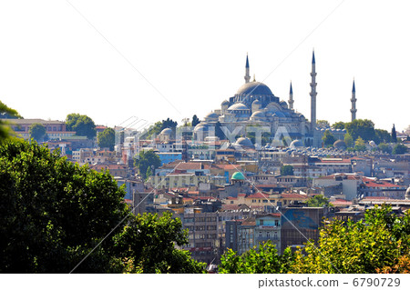 Turkish urban landscape of Istanbul Blue Mosque of World Heritage Turkish urban landscape of Istanbul Blue Mosque of World Heritage 6790729