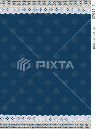 Cute background material with lace and polka dots 6791543