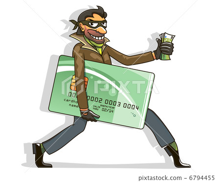 Thief steals credit card and money 6794455