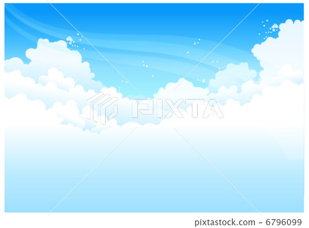 Clouds In Blue Sky - Stock Illustration [6796099] - PIXTA