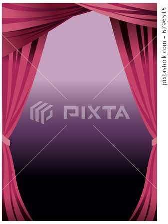 Close-up of theatre curtain 6796515