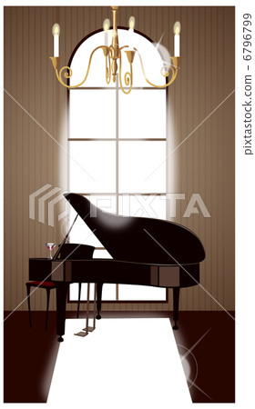 House interior with grand piano House interior with grand piano 6796799