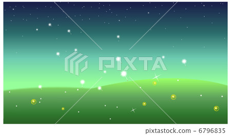 Green Landscape at night 6796835