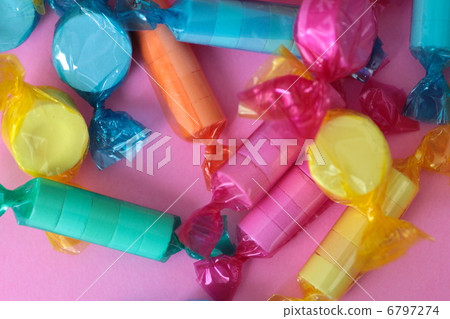 Ramune candy wrapped in colorful film 6797274
