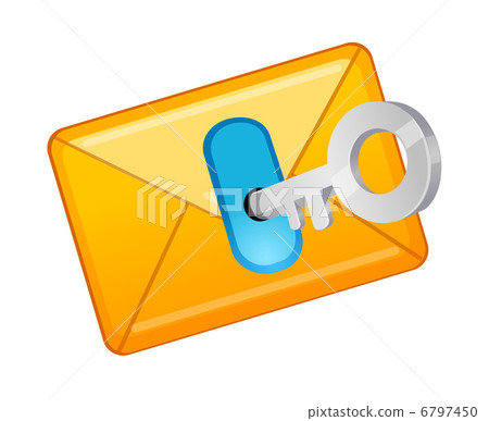 vector icon mail and key-插圖素材 [6797450] - PIXTA圖庫