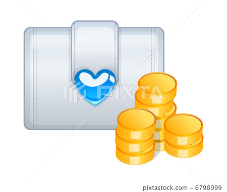 vector icon wallet and cash 6798999