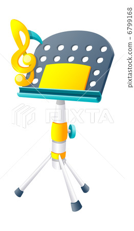 Vector icon music stand - Stock Illustration [6799168] - PIXTA