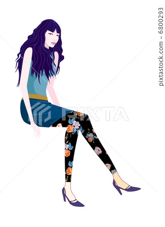 Side view of woman 6800293