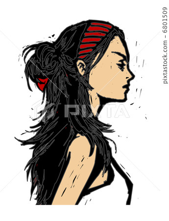 side view of woman smiling side view of woman smiling 6801509