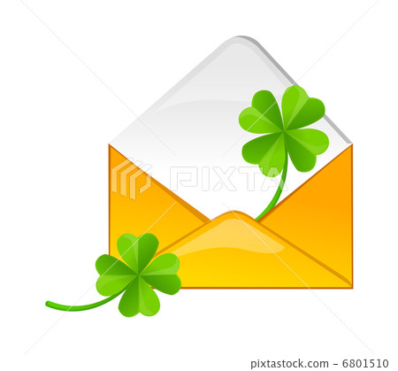 vector icon letter and clover vector icon letter and clover 6801510
