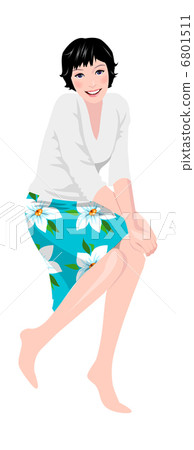 Portrait of woman sitting Portrait of woman sitting 6801511