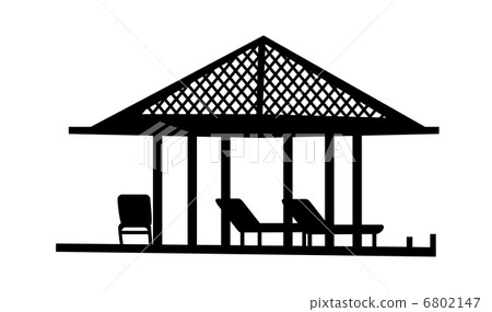 vector icon parasol and chair 6802147